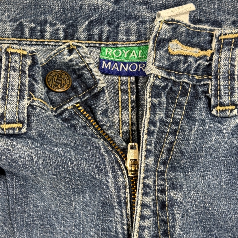 Royal Manor Carpenter‎ Jeans Boys Size 12 Medium Wash Blue - Picture 2 of 10